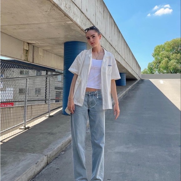 Zara white ribbed top. - Picture 7 of 7